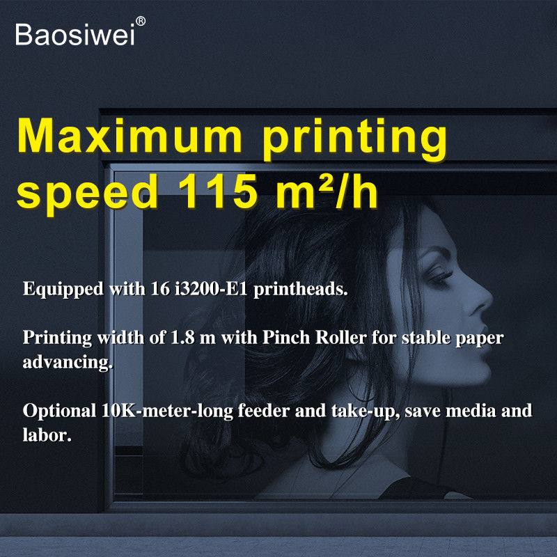 Impresora a chorro de tinta de gran formato de 1,9 m 16pc I3200 de 8 colores
